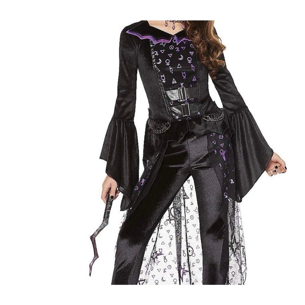 Spirit Dark Coven Witch Costume Academy Halloween Child Size 4-6 Tunic Leggings